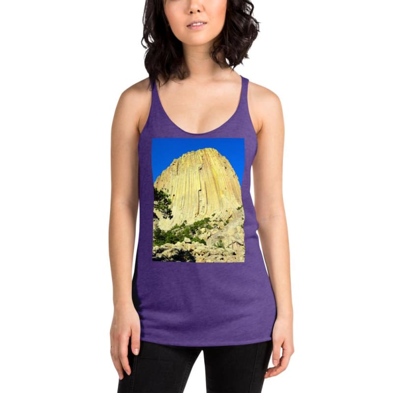 Climbing Mecca - Women's Racerback Tank Top - Fry1Productions