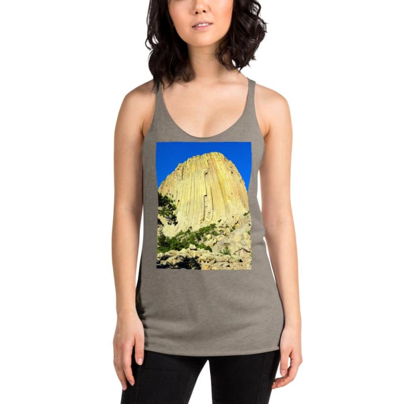 Climbing Mecca - Women's Racerback Tank Top - Fry1Productions