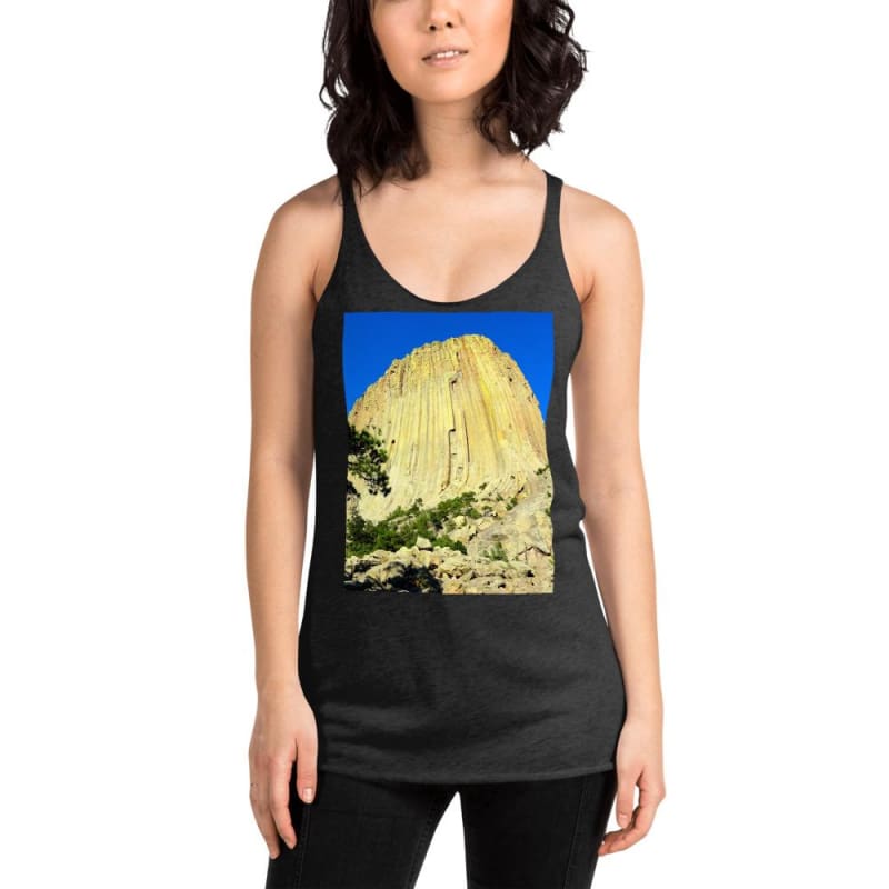 Climbing Mecca - Women's Racerback Tank Top - Fry1Productions