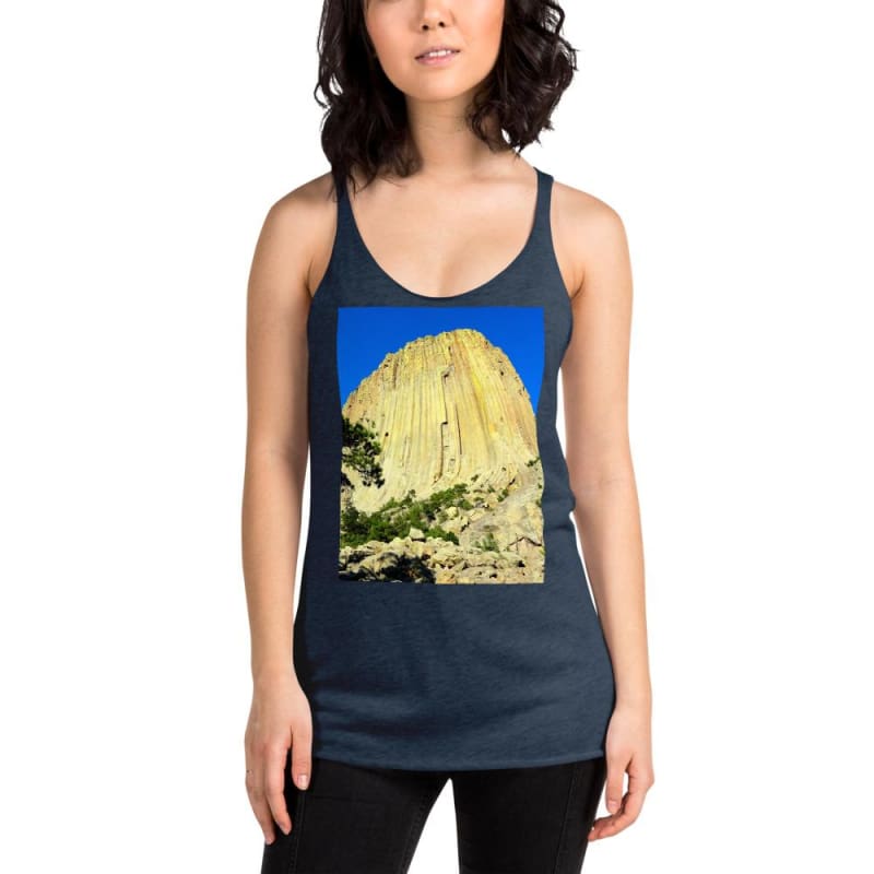 Climbing Mecca - Women's Racerback Tank Top - Fry1Productions