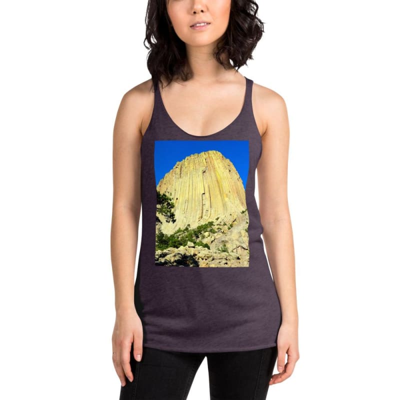 Climbing Mecca - Women's Racerback Tank Top - Fry1Productions