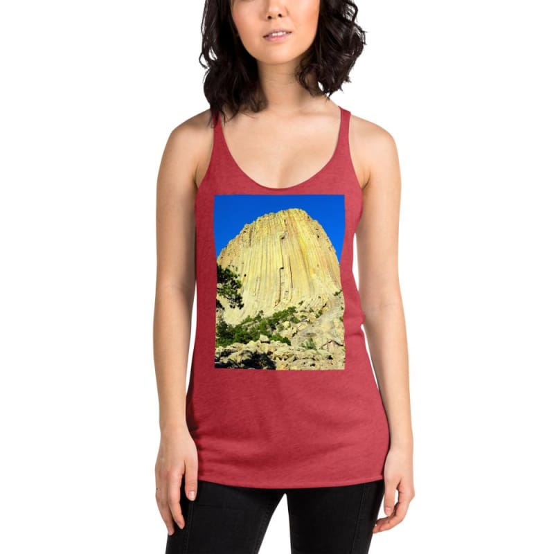Climbing Mecca - Women's Racerback Tank Top - Fry1Productions