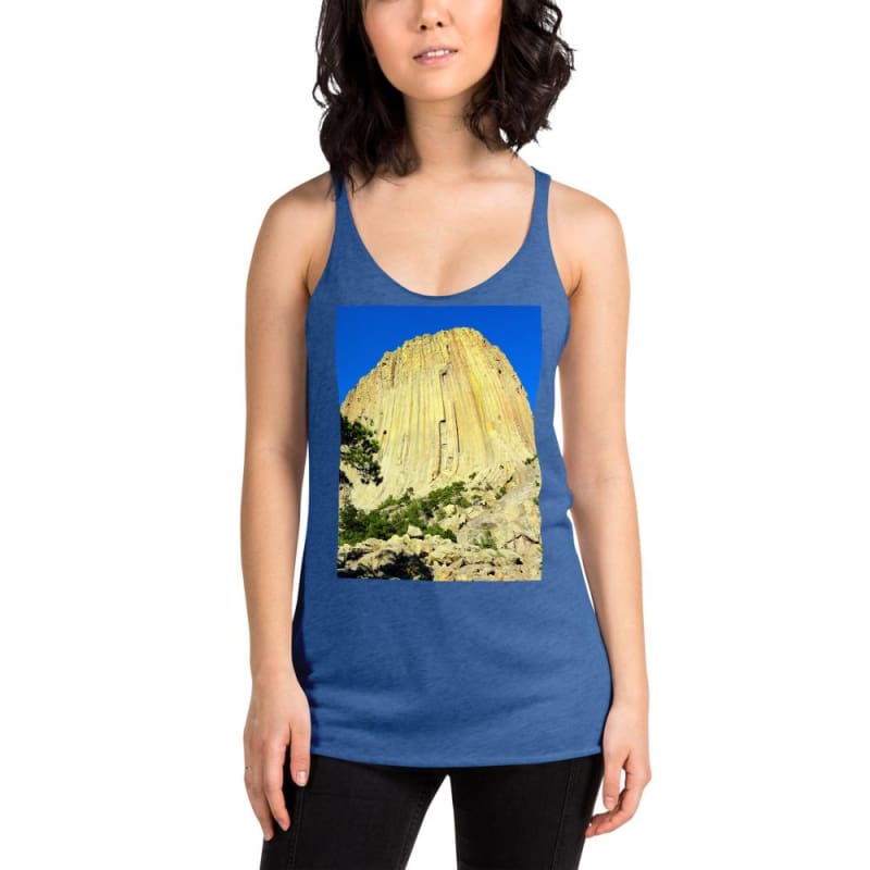 Climbing Mecca - Women's Racerback Tank Top - Fry1Productions
