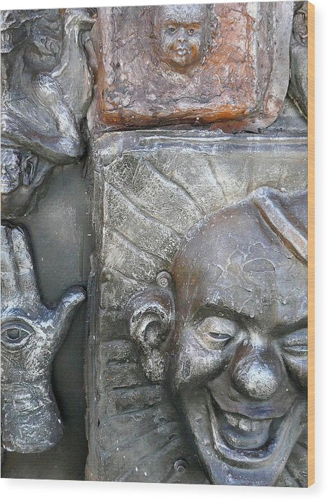 Cosmic Laughter - Wood Print - Fry1Productions