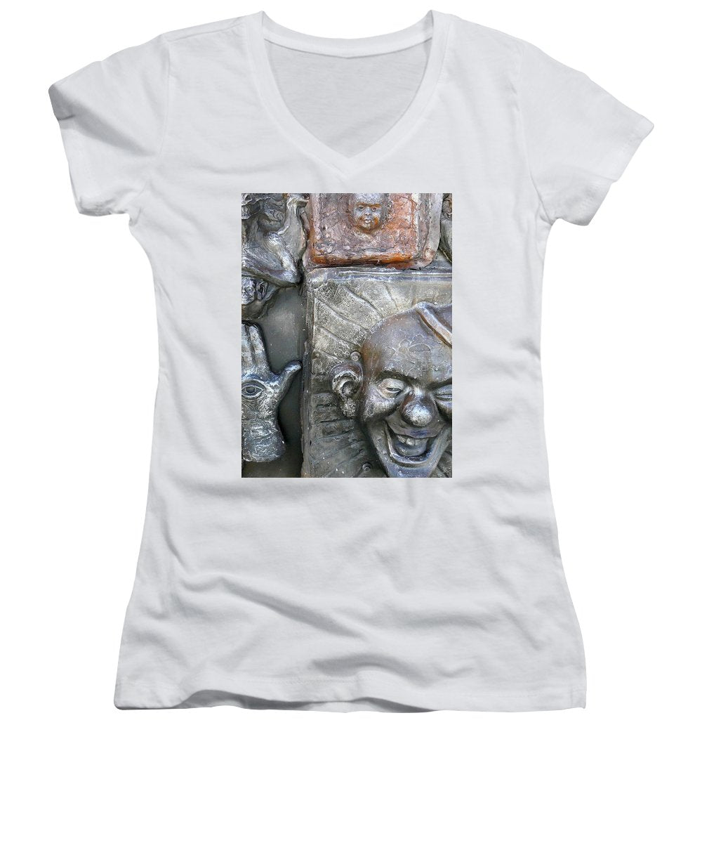 "Cosmic Laughter" - Women's V-Neck - Fry1Productions