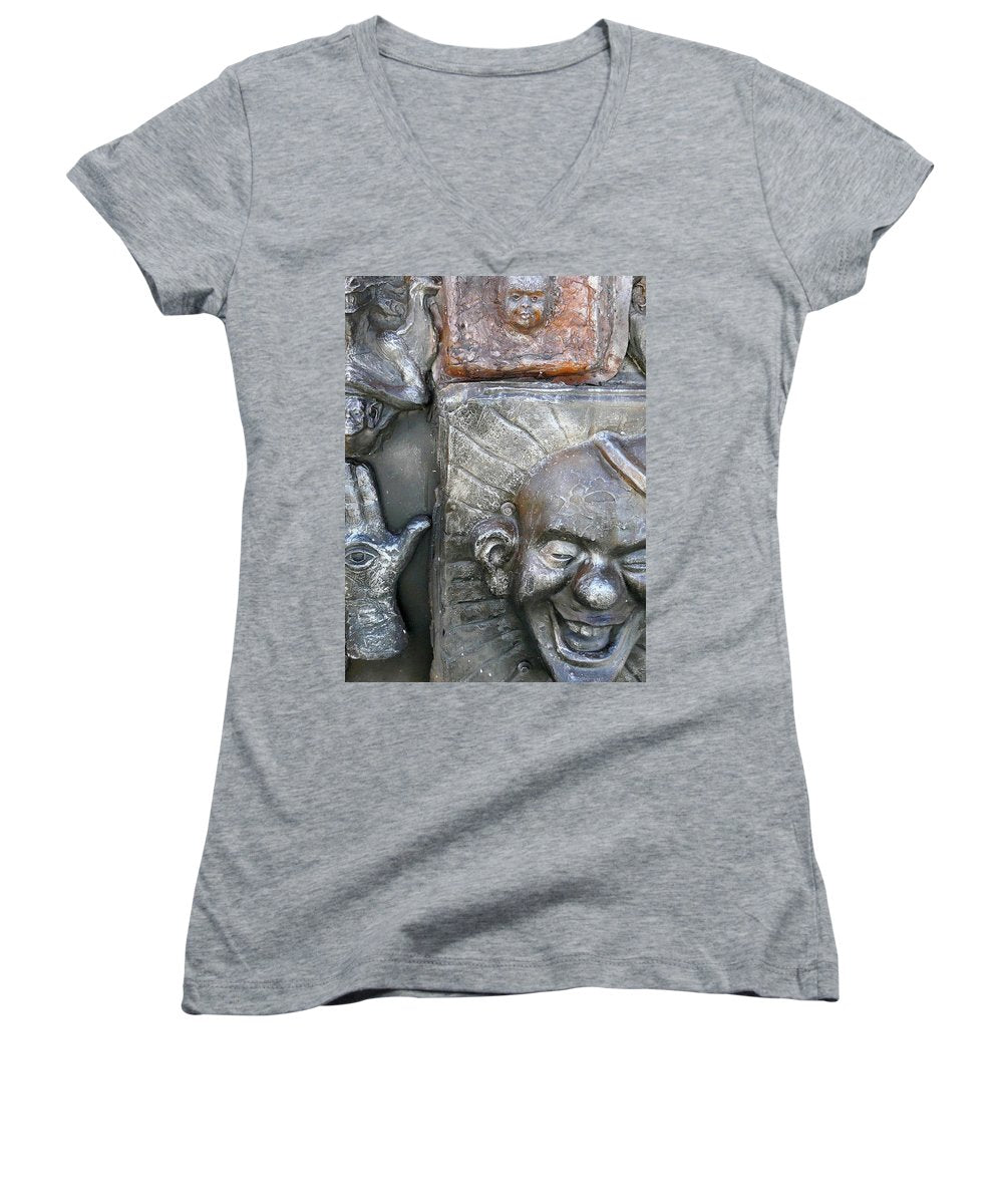 "Cosmic Laughter" - Women's V-Neck - Fry1Productions