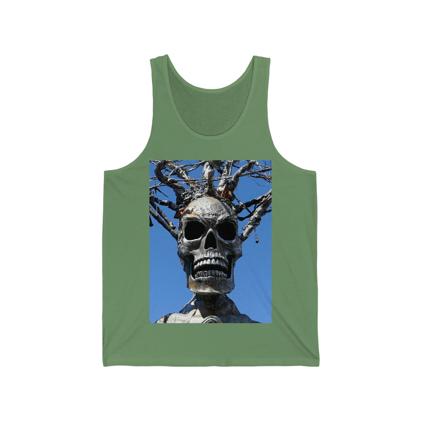 Skull Warrior Stare - Unisex Jersey Tank - Fry1Productions