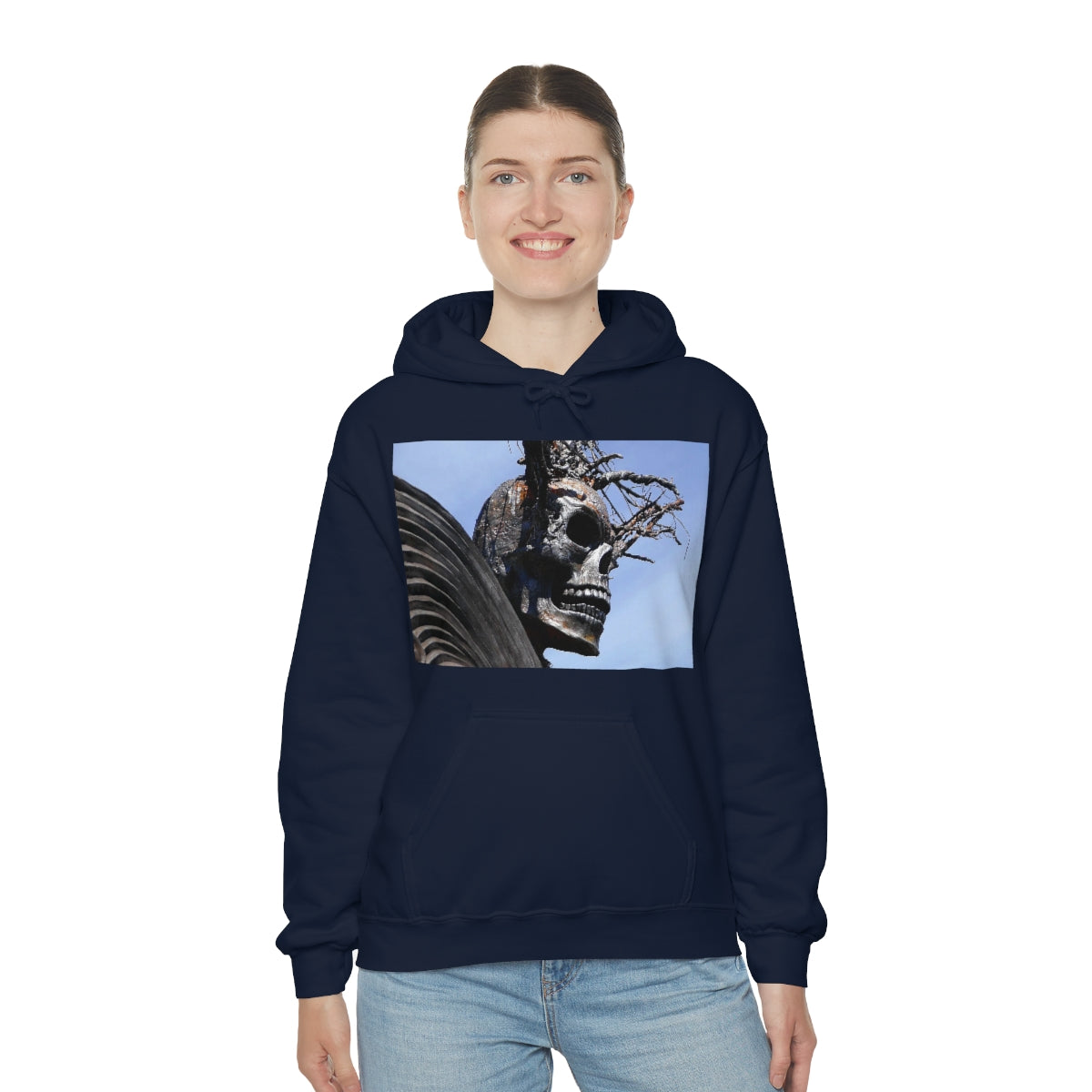 Skull Warrior - Unisex Heavy Blend Hooded Sweatshirt - Fry1Productions