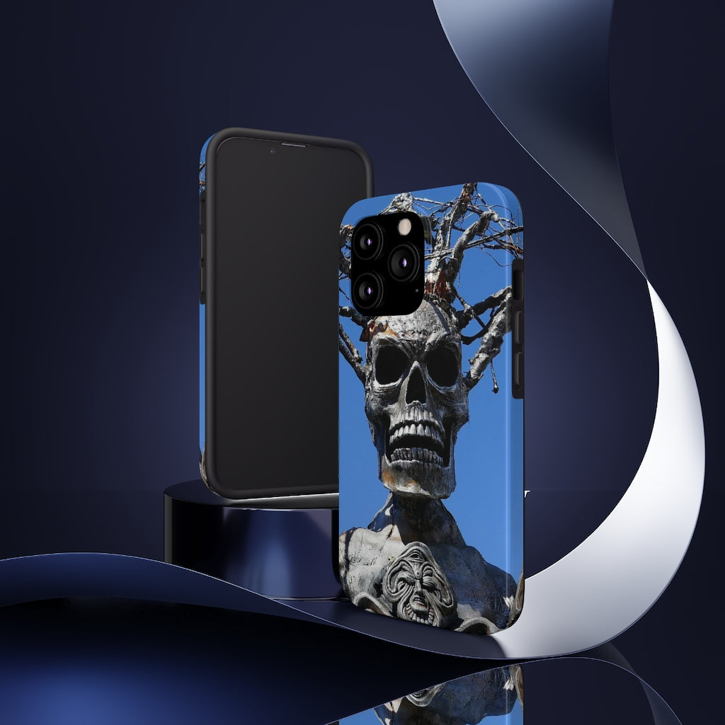 "Skull Warrior Stare" - iPhone Tough Case - (iPhone 13 Pro Max - iPhone 6) - Fry1Productions