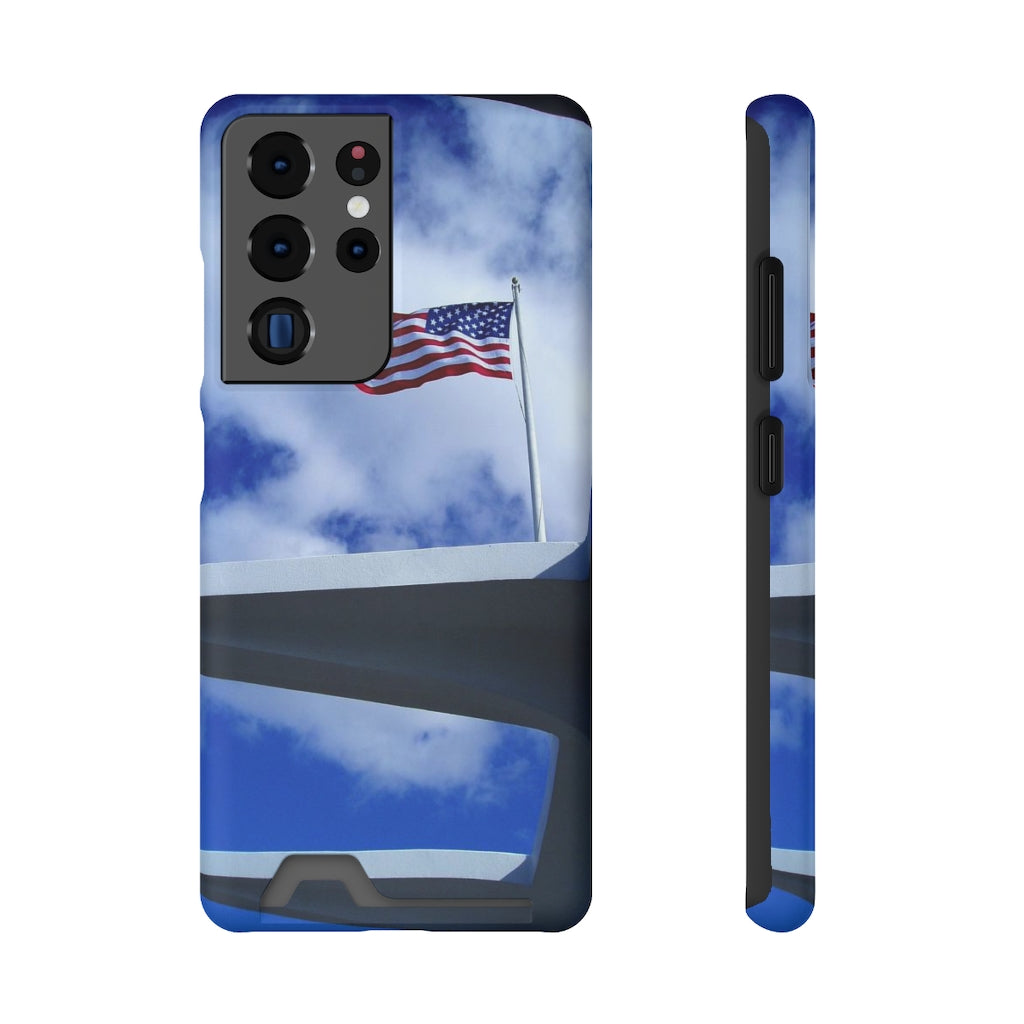 "In Solemn Remembrance" - Galaxy S22 S21 & iPhone 13 Case With Card Holder - Fry1Productions