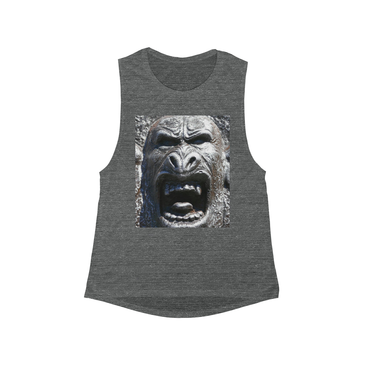 Frenzy Scream - Women's Flowy Scoop Muscle Tank - Fry1Productions