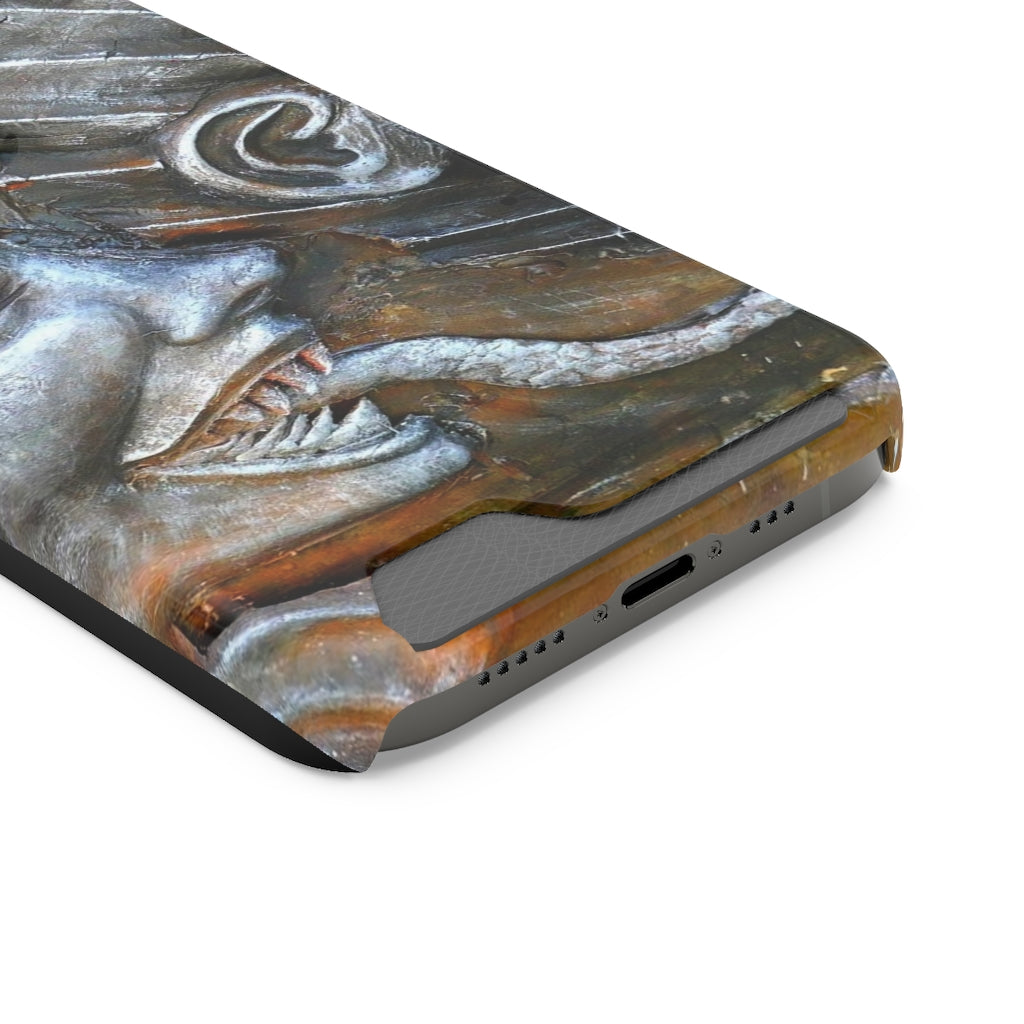 "Snakily Speaking" - Galaxy S22 S21 & iPhone 13 Case With Card Holder - Fry1Productions