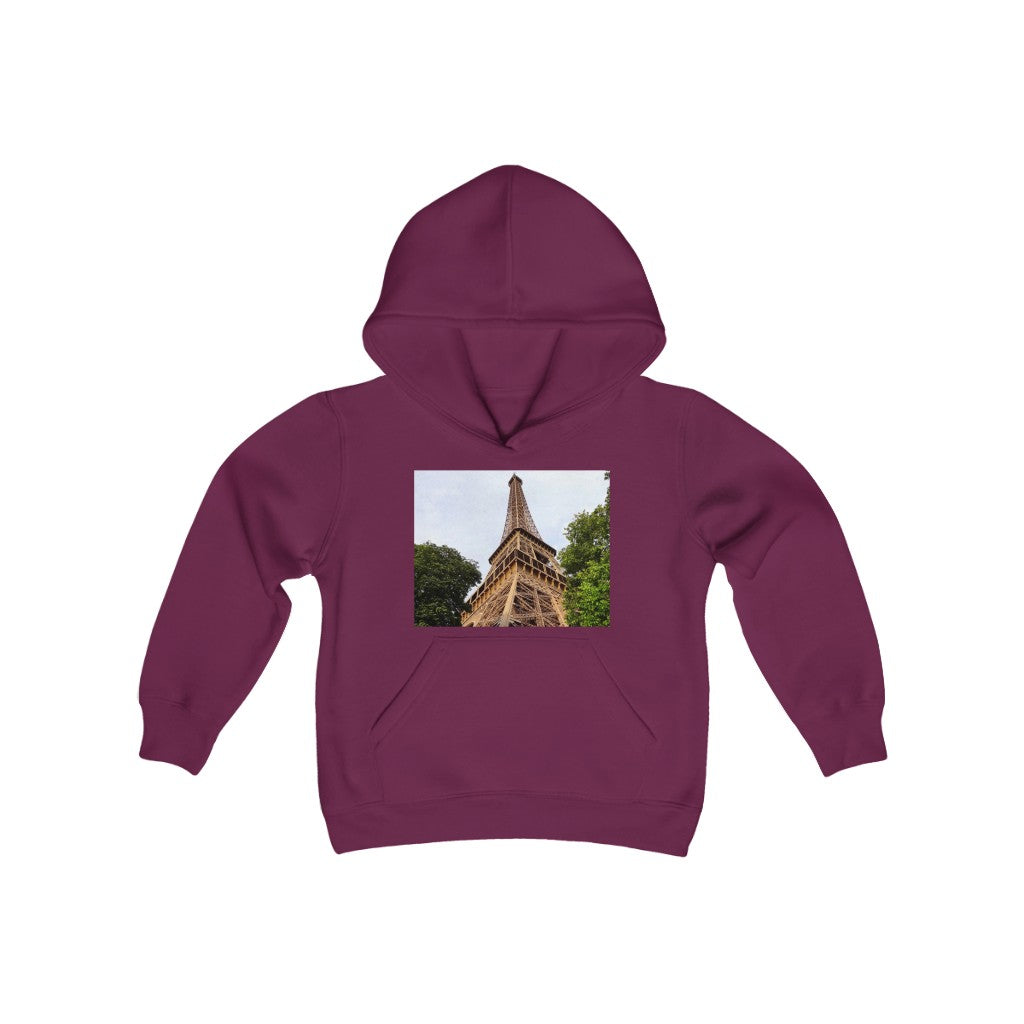 "Rising Heavenly" - Youth Heavy Blend Hooded Sweatshirt - Fry1Productions