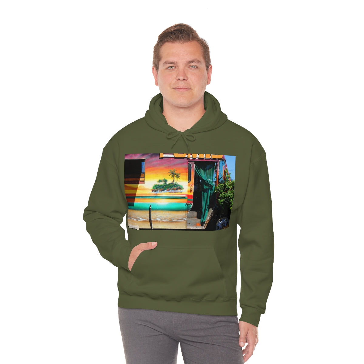 Island Love - Unisex Heavy Blend Hooded Sweatshirt - Fry1Productions