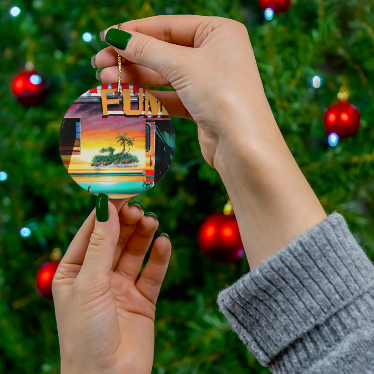 Island Love - Ceramic Ornaments - Fry1Productions