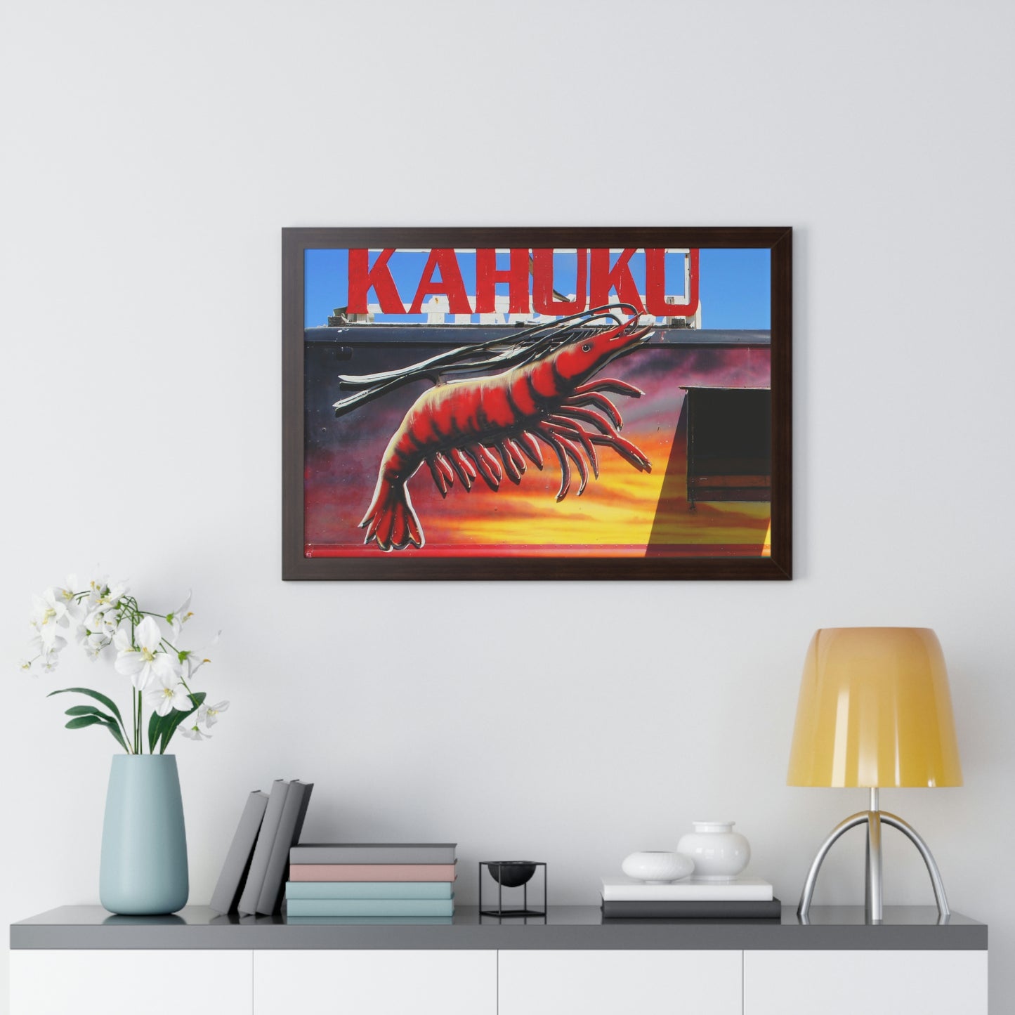 Kahuku Kai - Framed Horizontal Poster - Fry1Productions