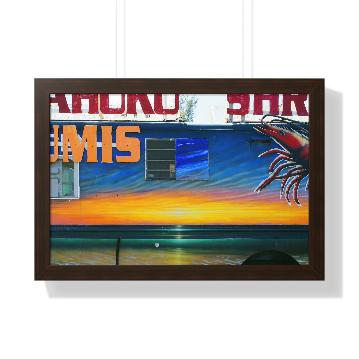 Fumis Aloha - Framed Horizontal Poster - Fry1Productions