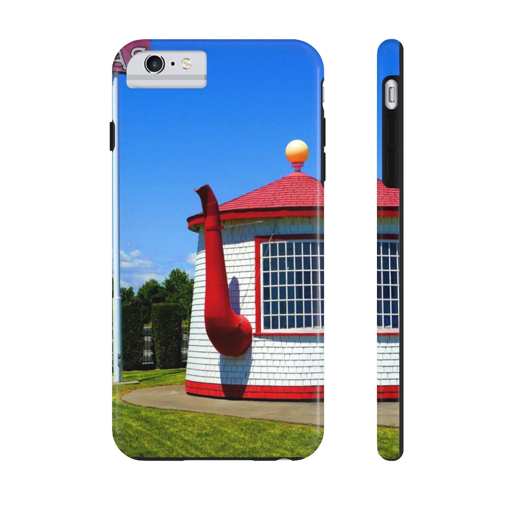 "Historic Teapot Dome Service Station" - iPhone Tough Case - Fry1Productions