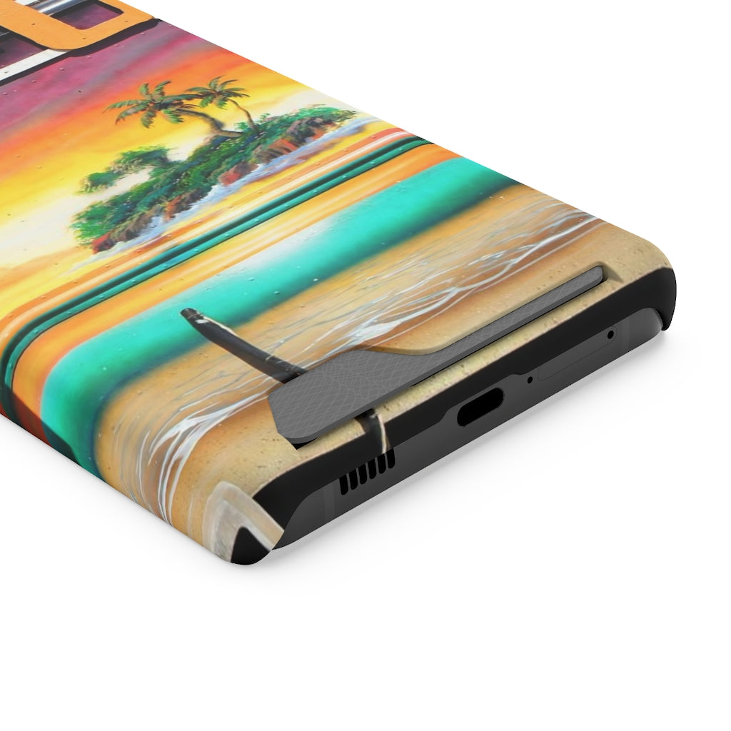 "Island Love" - Galaxy S22 S21 & iPhone 13 Case With Card Holder - Fry1Productions