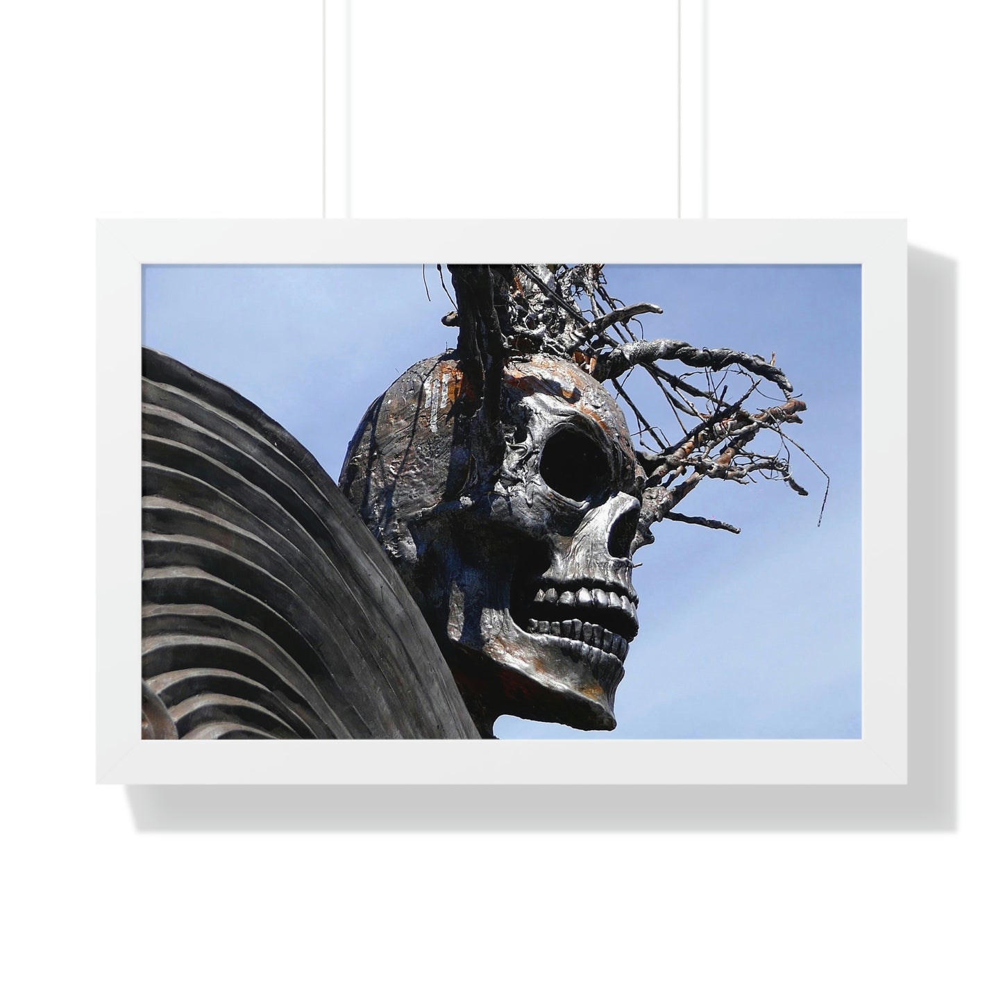 Skull Warrior - Framed Horizontal Poster - Fry1Productions