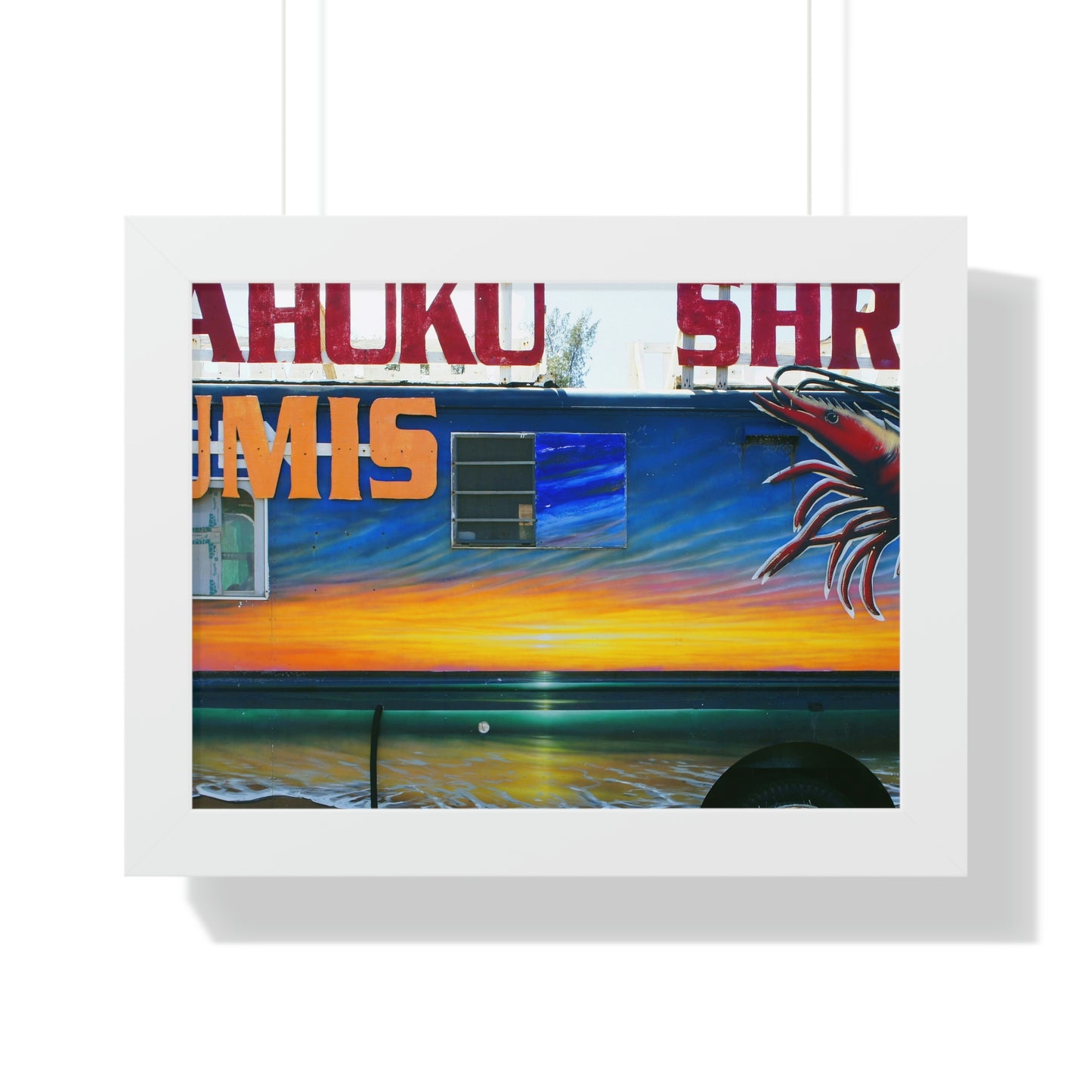 Fumis Aloha - Framed Horizontal Poster - Fry1Productions