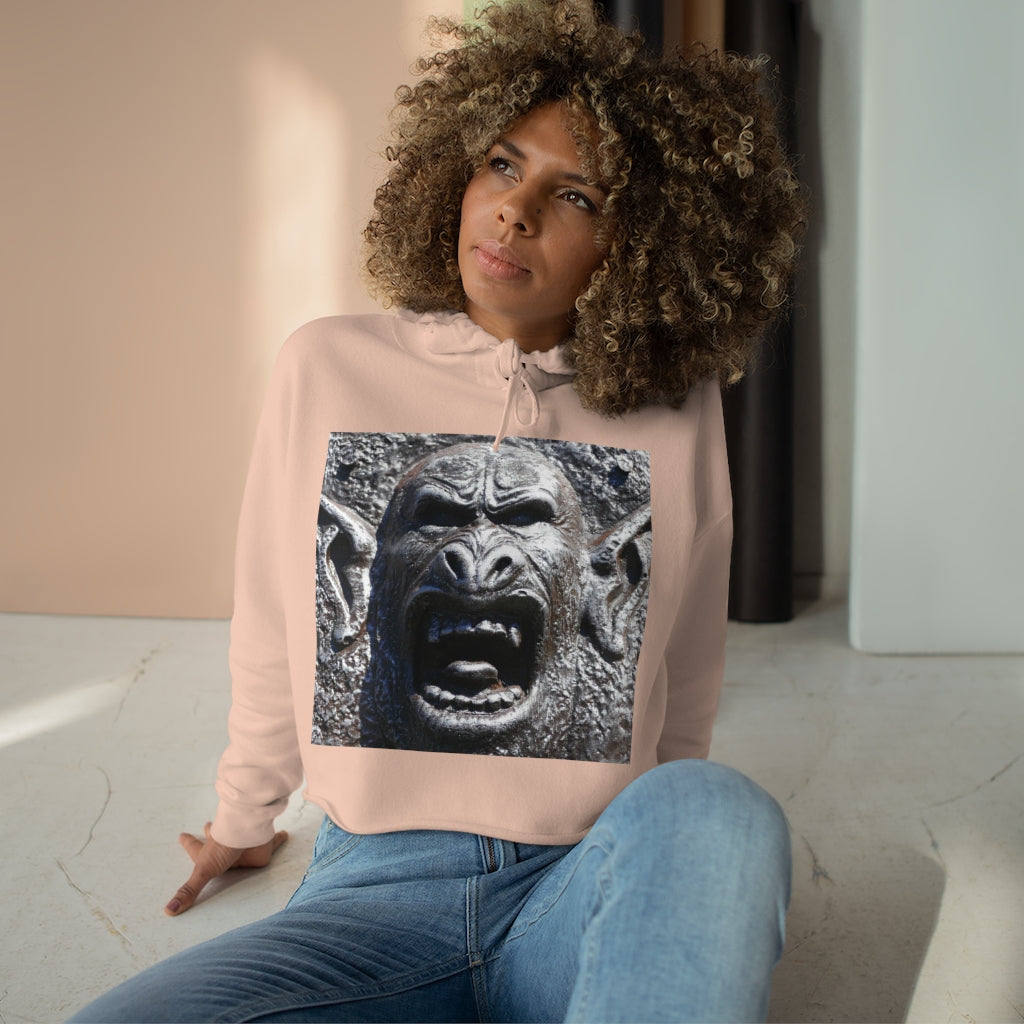 Frenzy Scream - Crop Hoodie - Fry1Productions