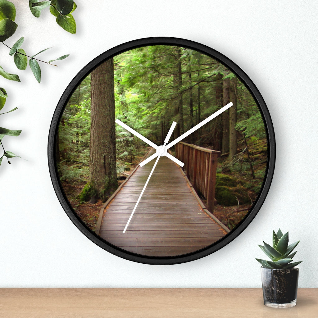 "Fauna Flora" - 10" Wooden Frame Wall Clock - Fry1Productions