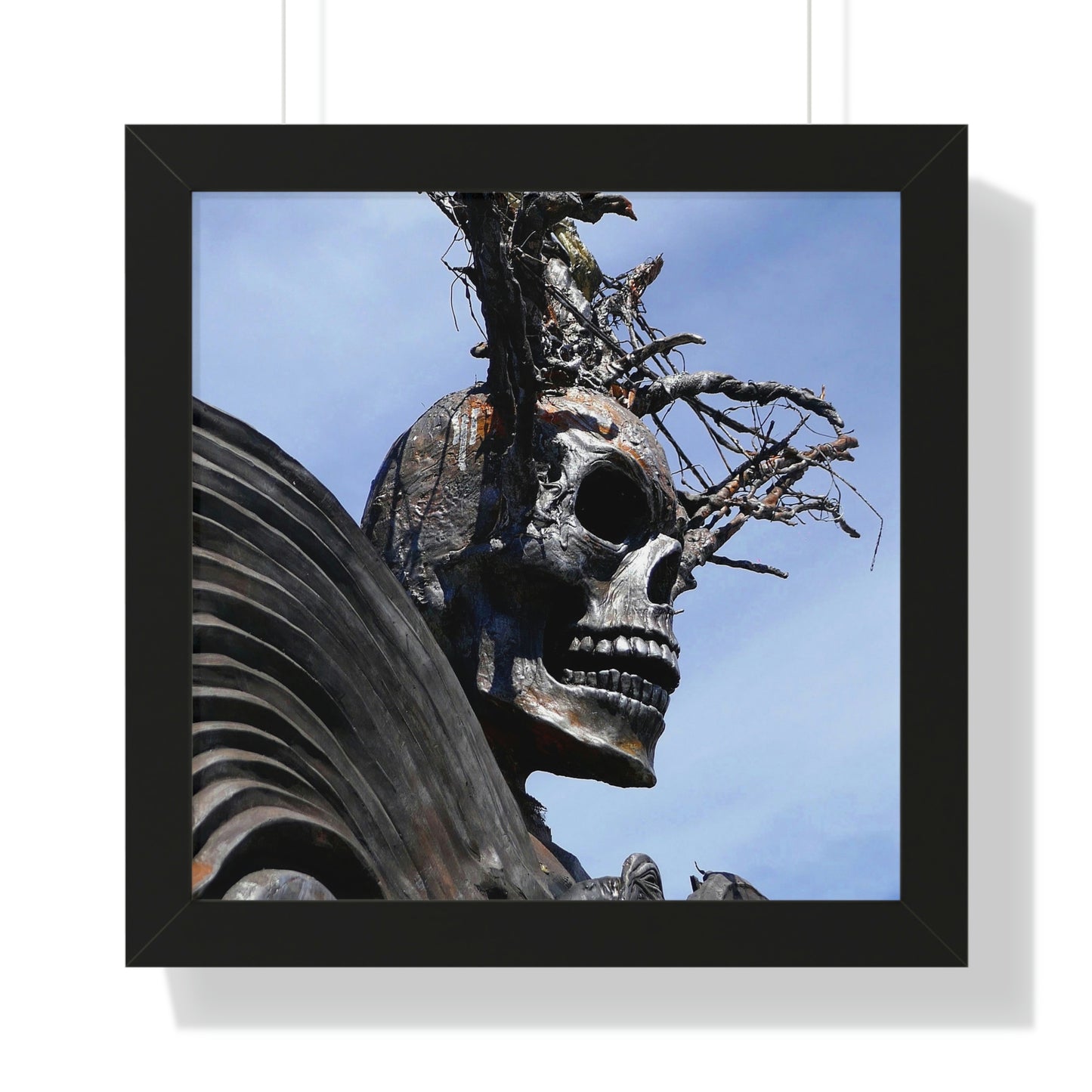Skull Warrior - Framed Vertical Poster - Fry1Productions