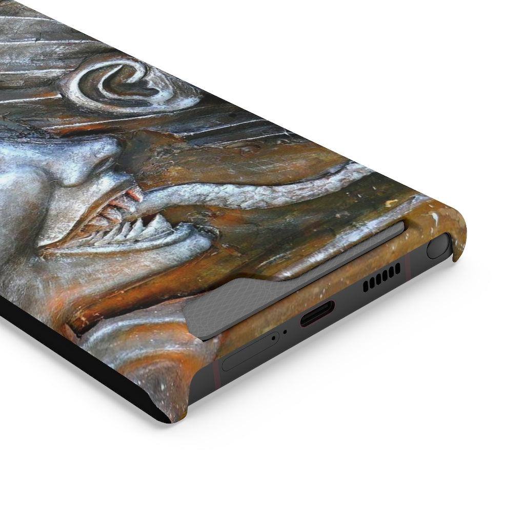 "Snakily Speaking" - Galaxy S22 S21 & iPhone 13 Case With Card Holder - Fry1Productions