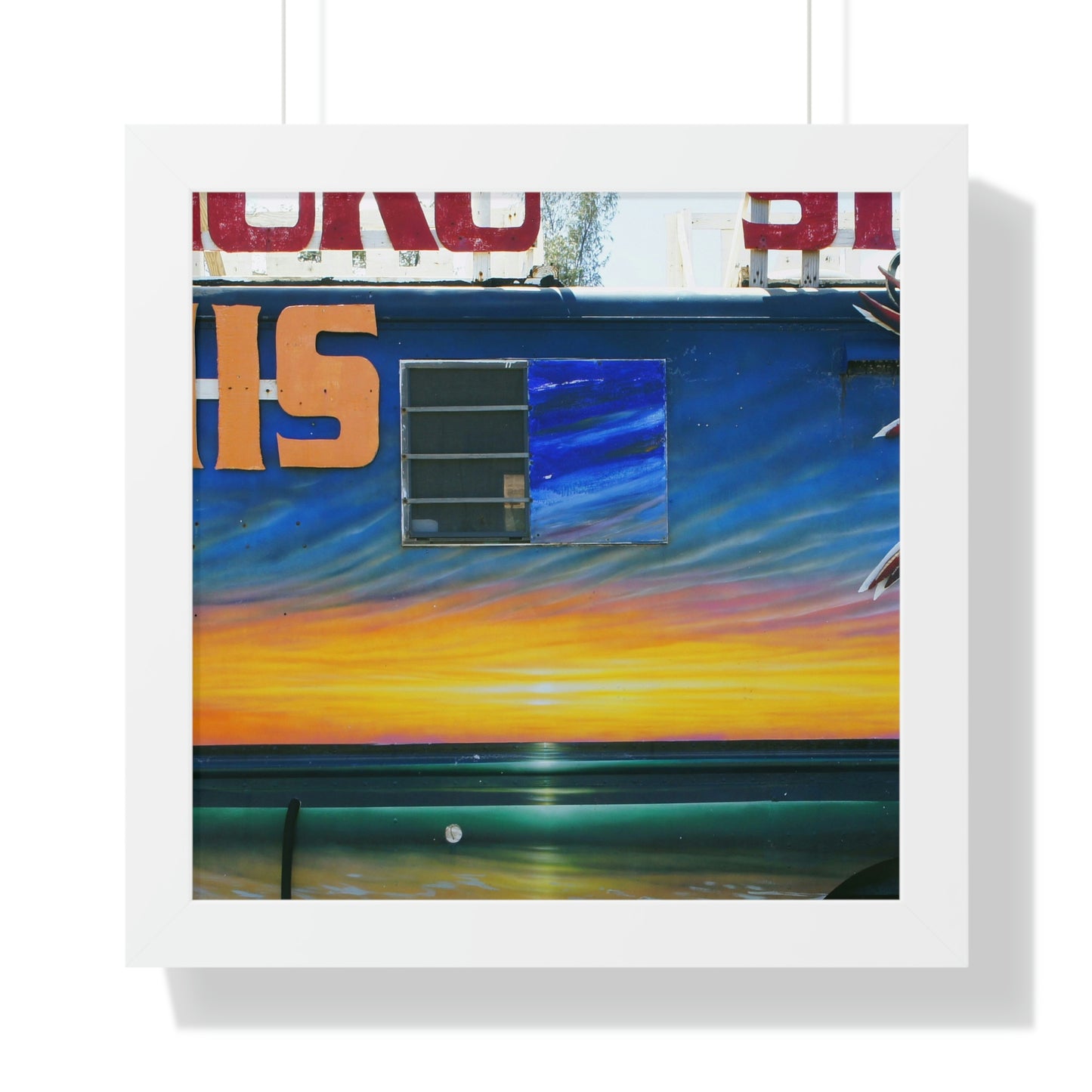 Fumis Aloha - Framed Vertical Poster - Fry1Productions