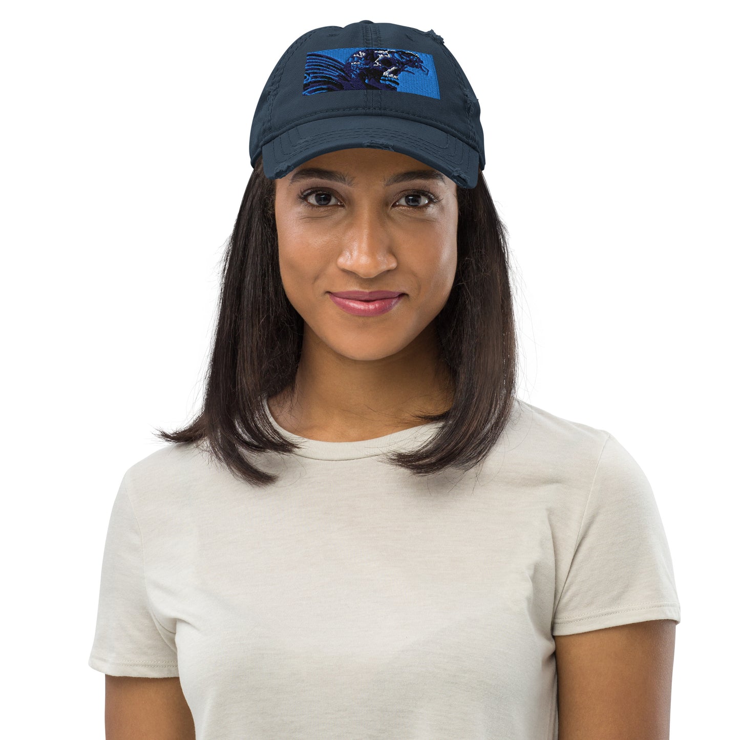 Skull Warrior (Color) - Distressed Dad Hat - Fry1Productions