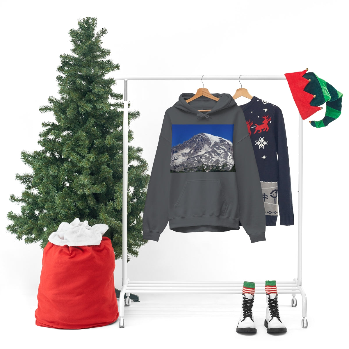Majestic Mt. Rainier - Unisex Heavy Blend Hooded Sweatshirt - Fry1Productions