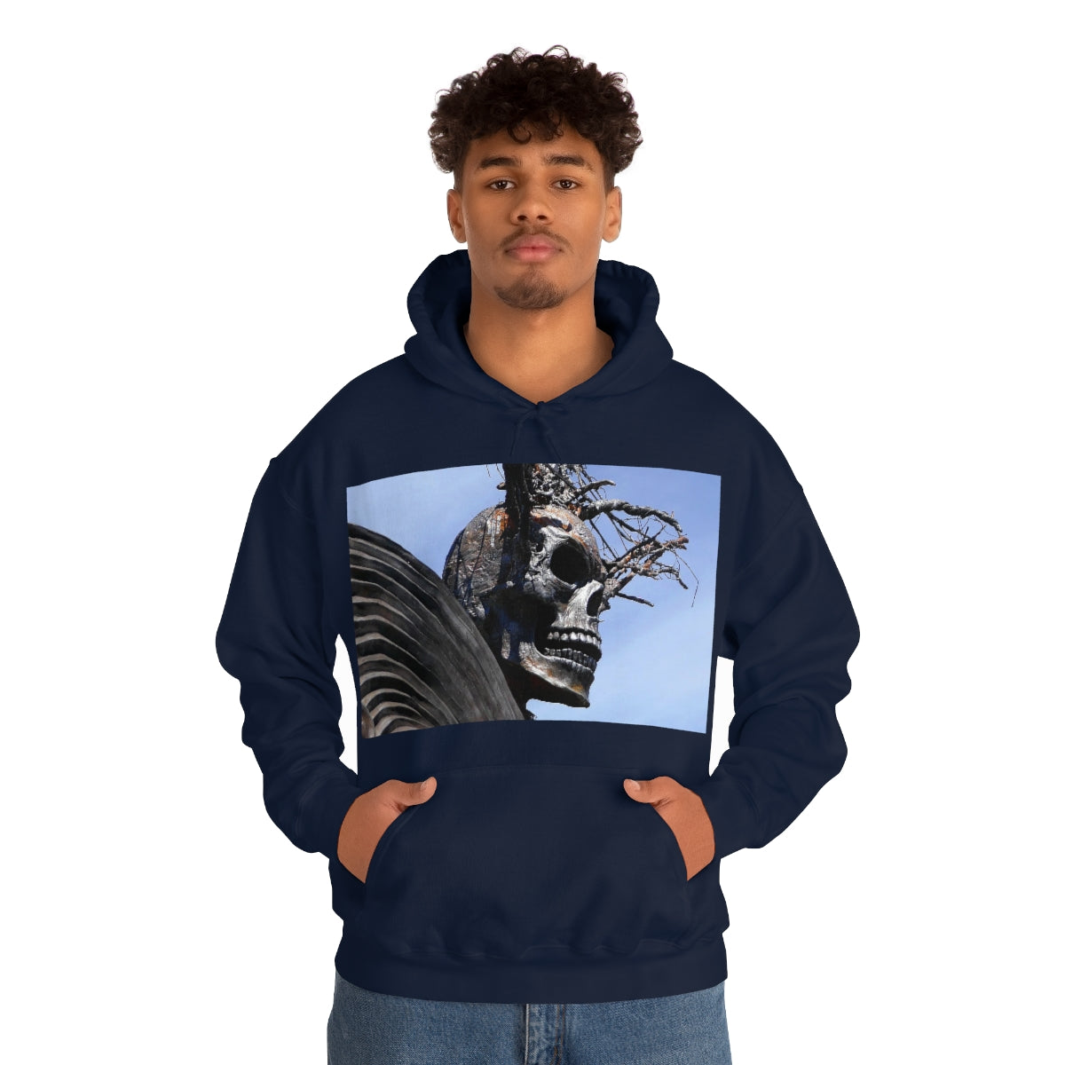 Skull Warrior - Unisex Heavy Blend Hooded Sweatshirt - Fry1Productions
