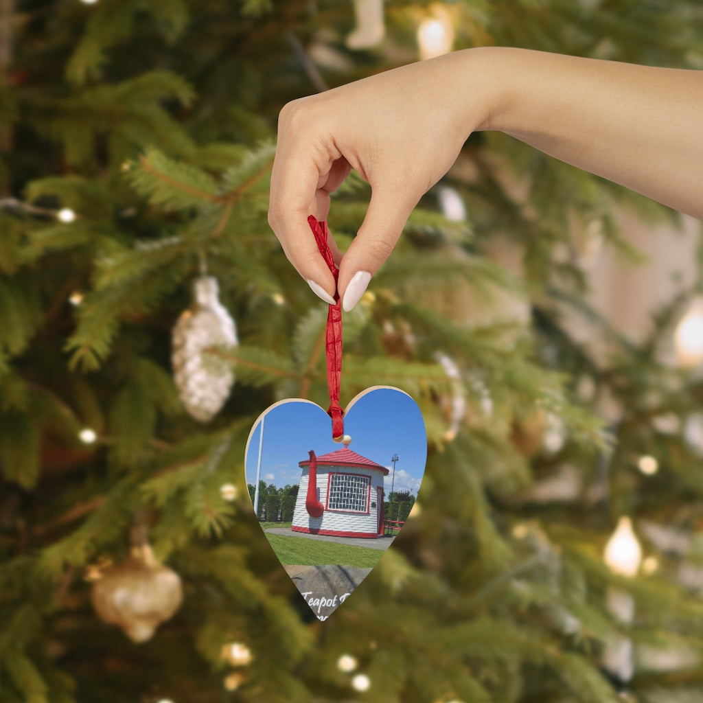 Zillah's Teapot Dome Service Station - Wooden Christmas Ornaments - Fry1Productions