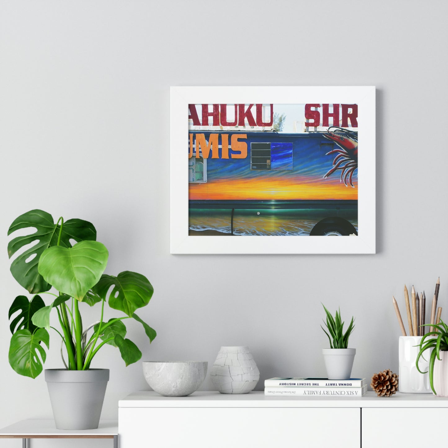 Fumis Aloha - Framed Horizontal Poster - Fry1Productions