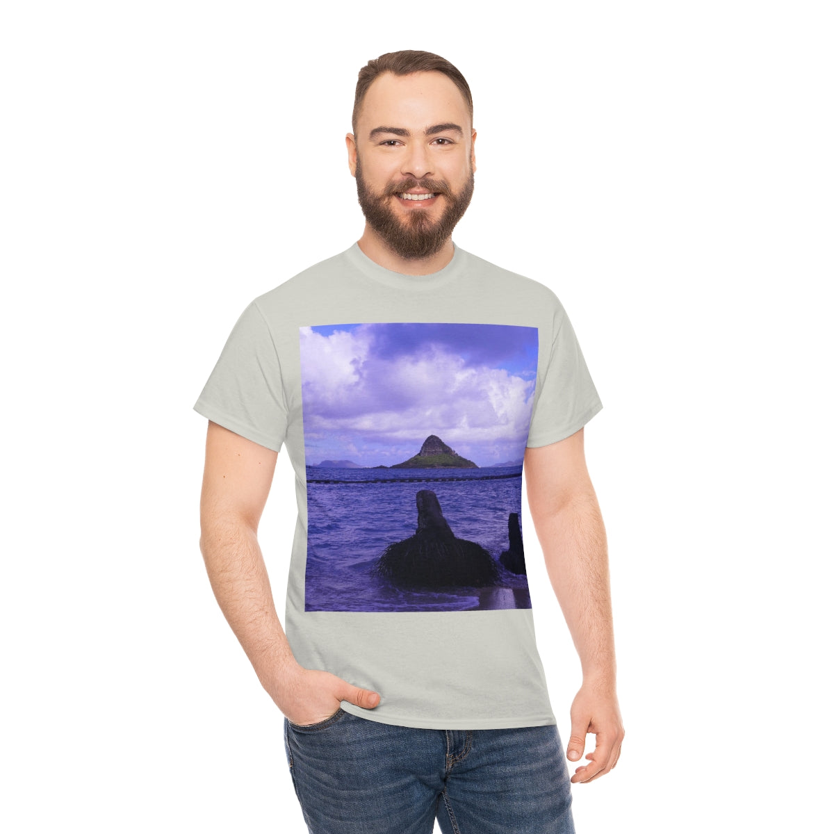 Wade To Chinaman's Hat - Unisex Heavy Cotton Tee - Fry1Productions