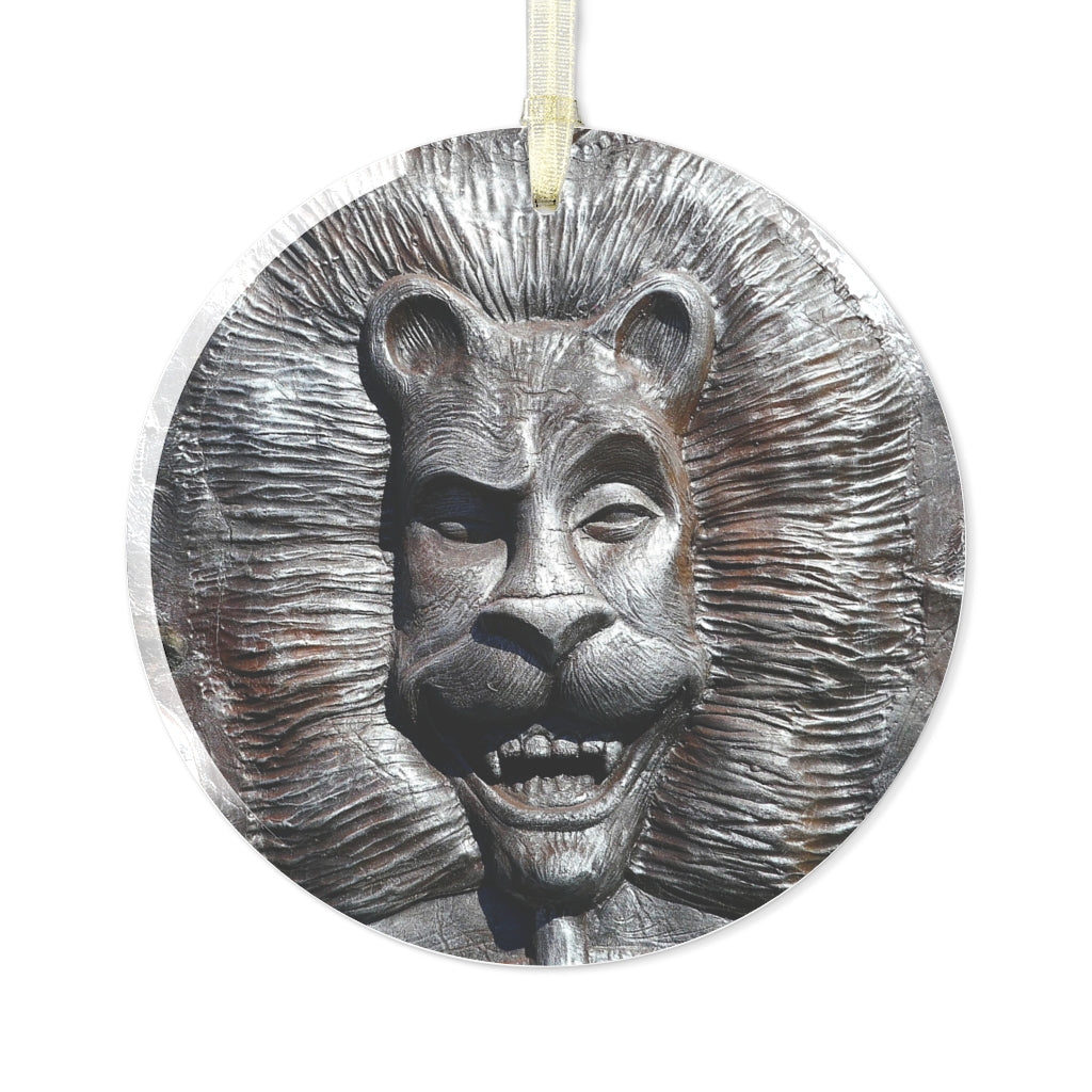 Lion's Friends Forever - Glass Ornament - Fry1Productions