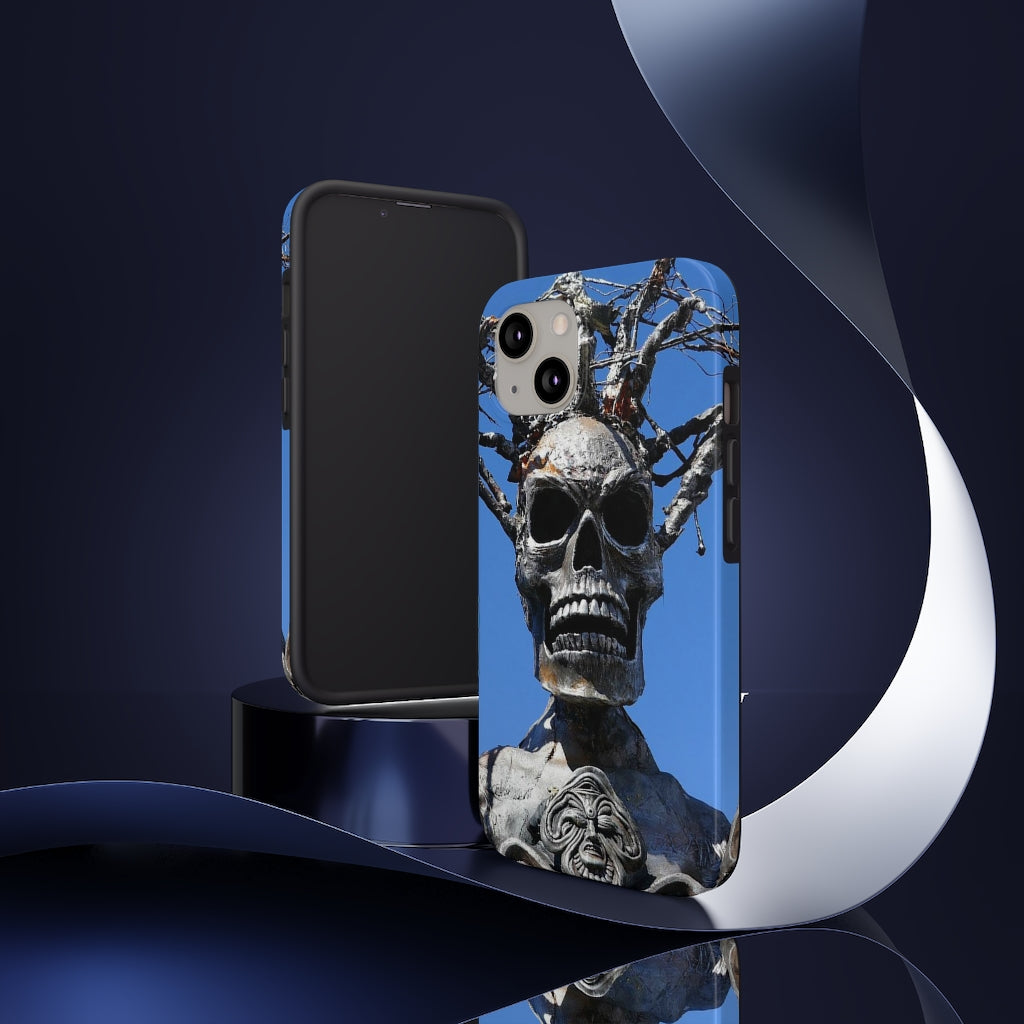 "Skull Warrior Stare" - iPhone Tough Case - (iPhone 13 Pro Max - iPhone 6) - Fry1Productions