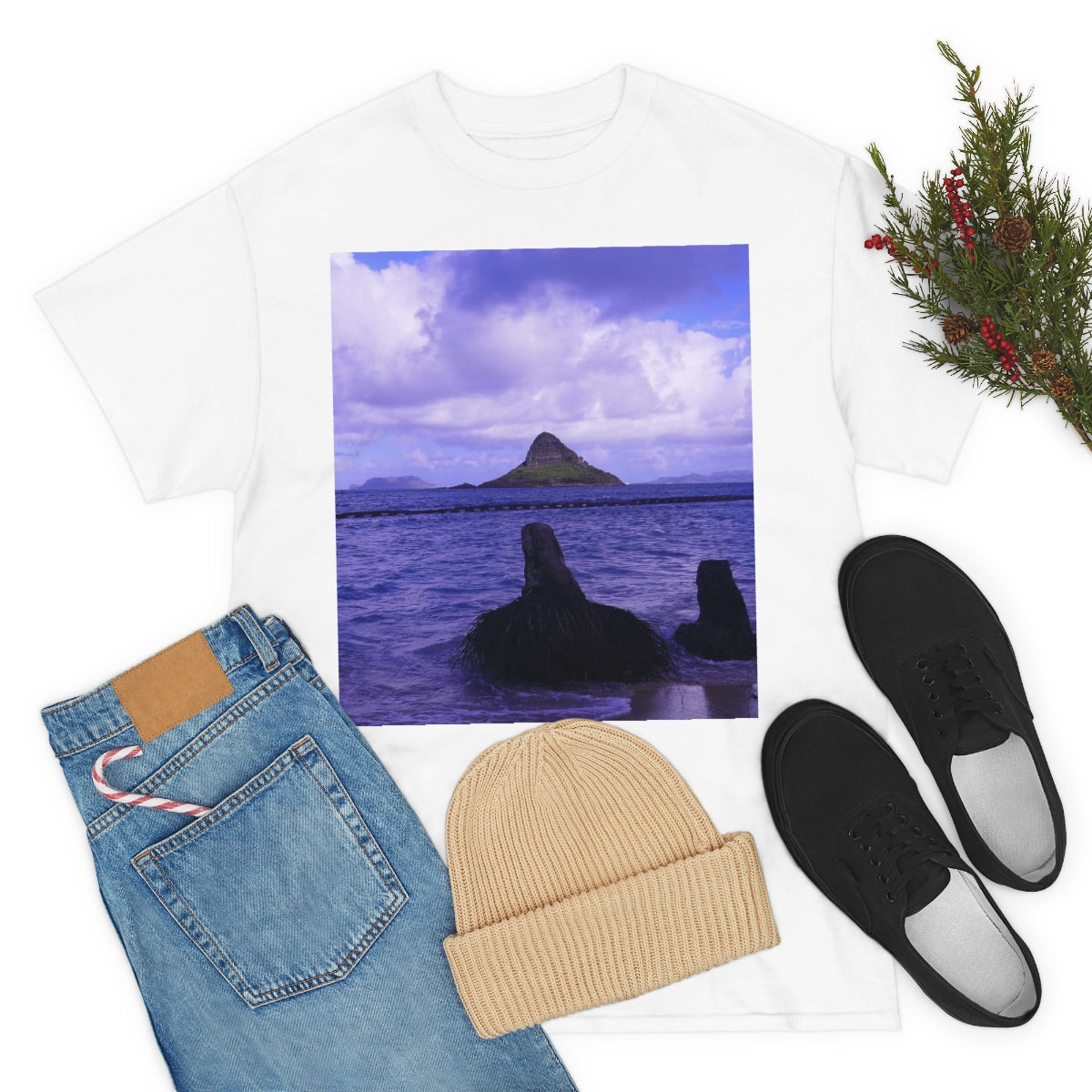 Wade To Chinaman's Hat - Unisex Heavy Cotton Tee - Fry1Productions