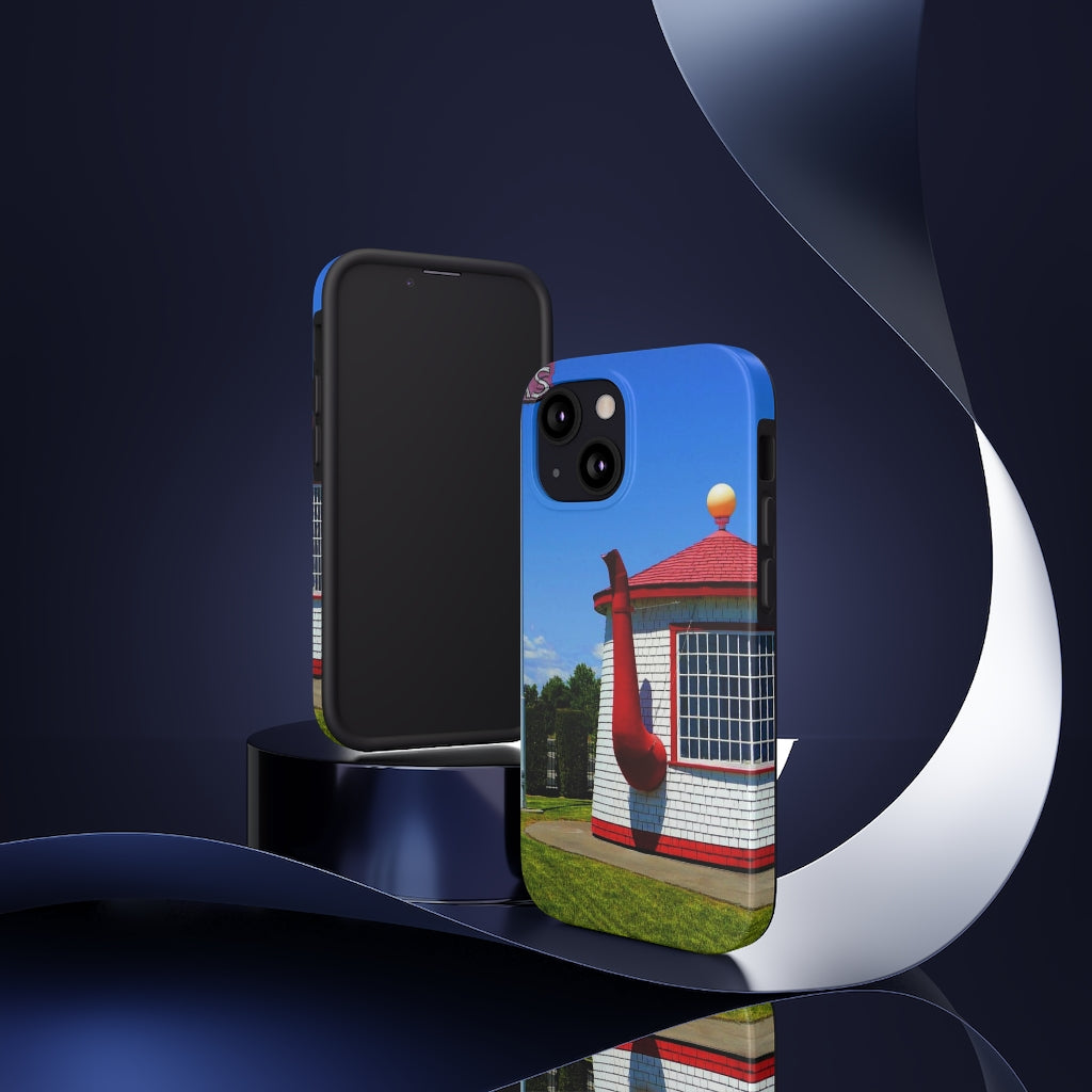 "Historic Teapot Dome Service Station" - iPhone Tough Case - Fry1Productions
