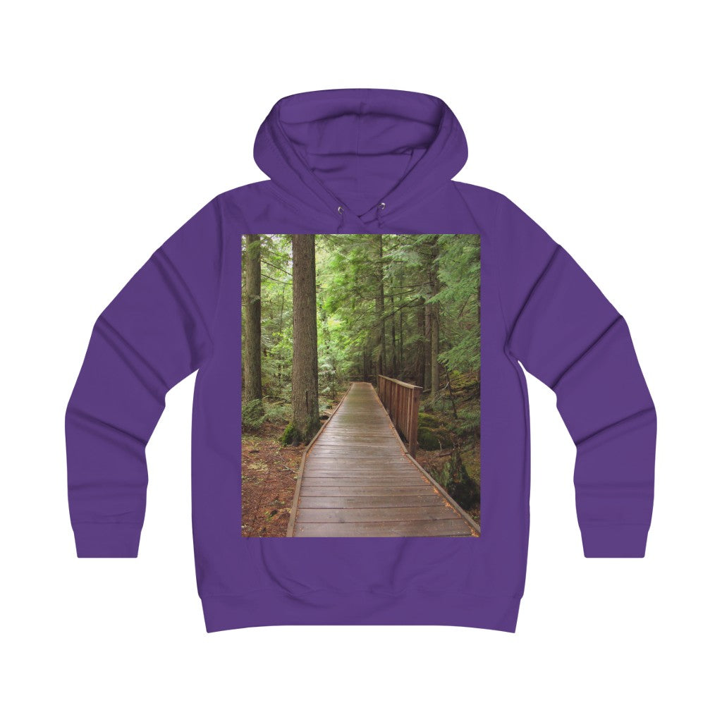 "Fauna Flora" -  Girlie College Hoodie - Fry1Productions