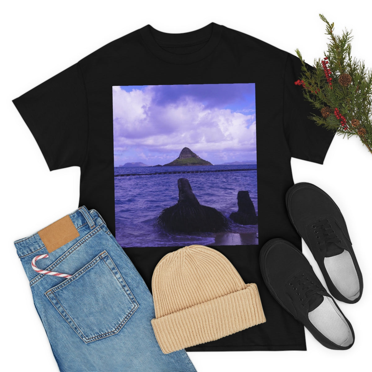 Wade To Chinaman's Hat - Unisex Heavy Cotton Tee - Fry1Productions