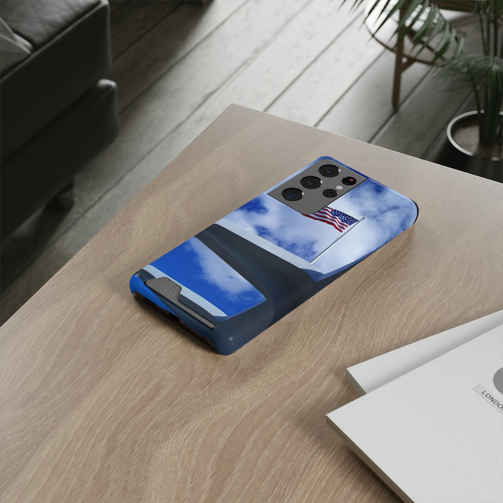 "In Solemn Remembrance" - Galaxy S22 S21 & iPhone 13 Case With Card Holder - Fry1Productions