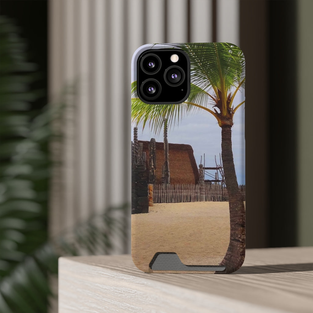 “Florescence Hale O Keawe” - Galaxy S22 S21 & iPhone 13 Case With Card Holder - Fry1Productions