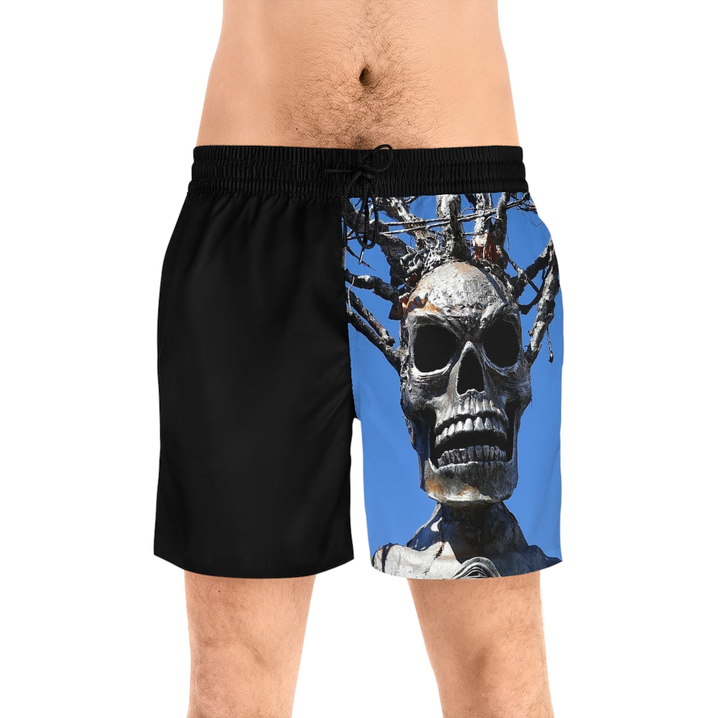 Skull Warriors - Men's Mid-Length Swim Shorts - Fry1Productions