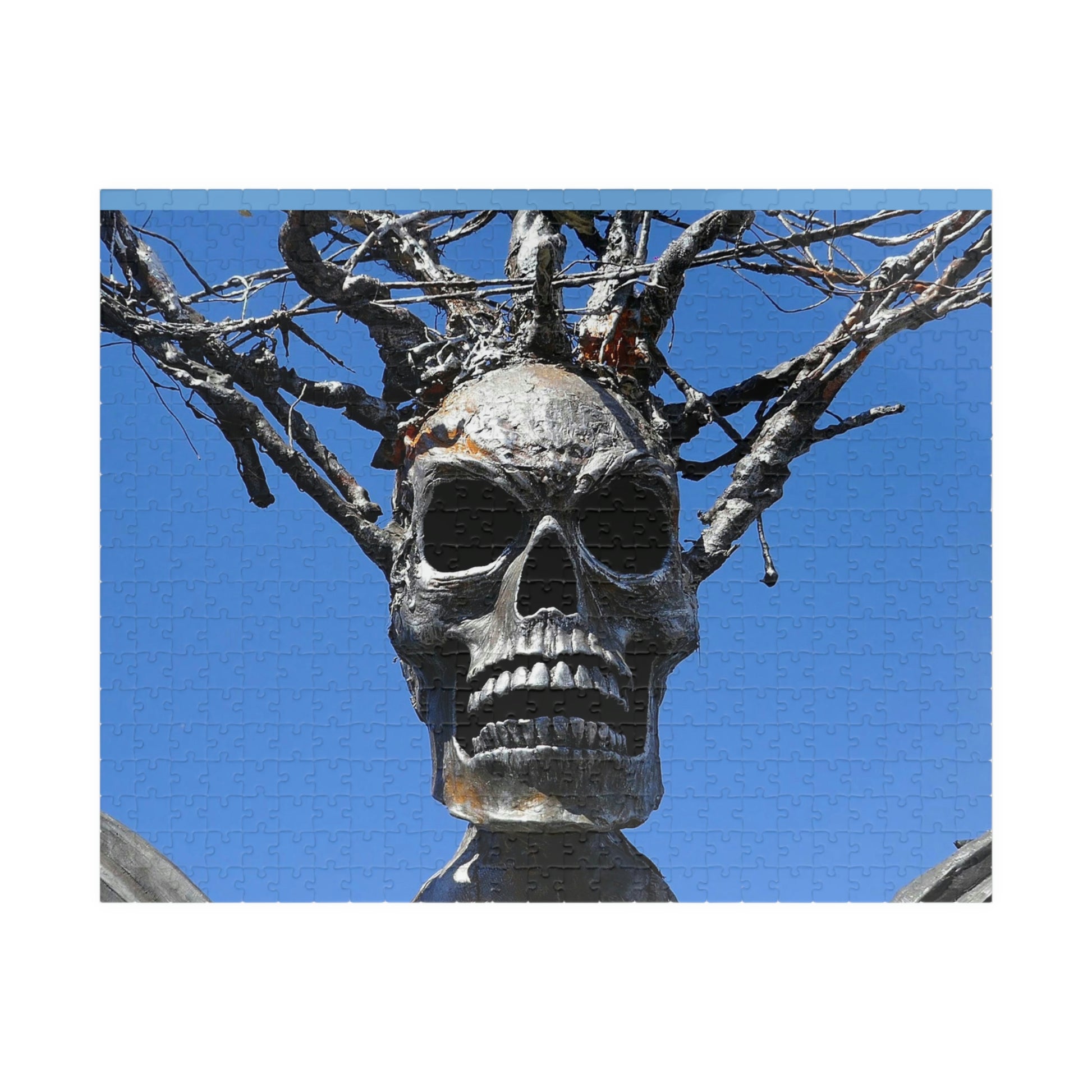 Skull Warrior Stare - Puzzle, Horizontal  (110, 225, 500, 1014, piece) - Fry1Productions