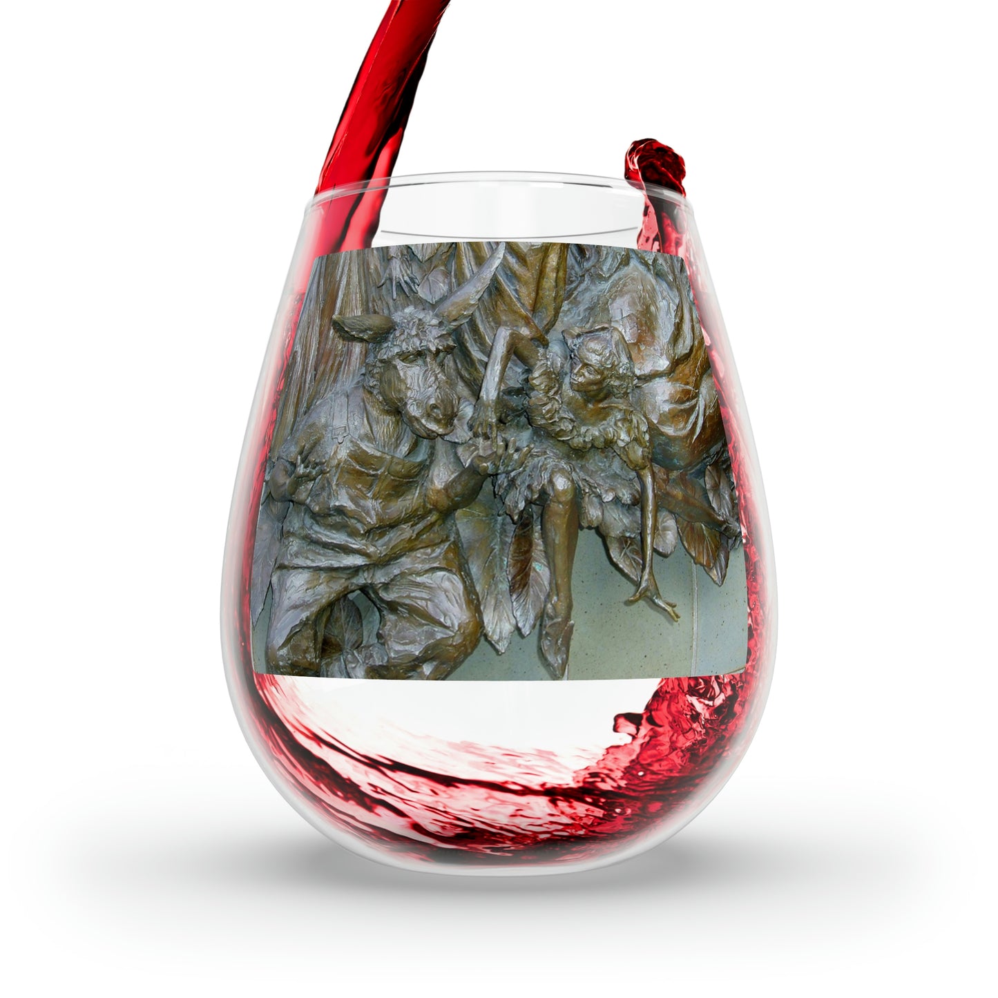 Flight Love - Stemless Wine Glass, 11.75 oz - Fry1Productions