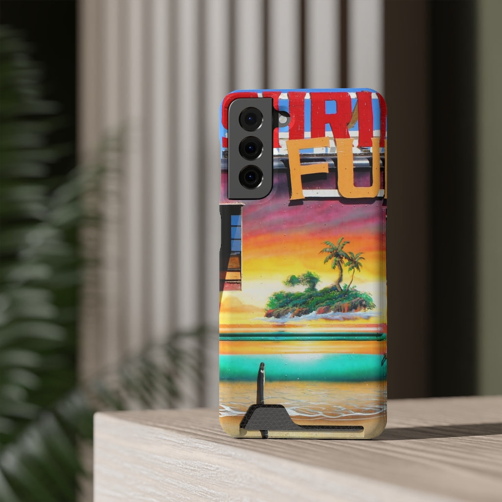 "Island Love" - Galaxy S22 S21 & iPhone 13 Case With Card Holder - Fry1Productions