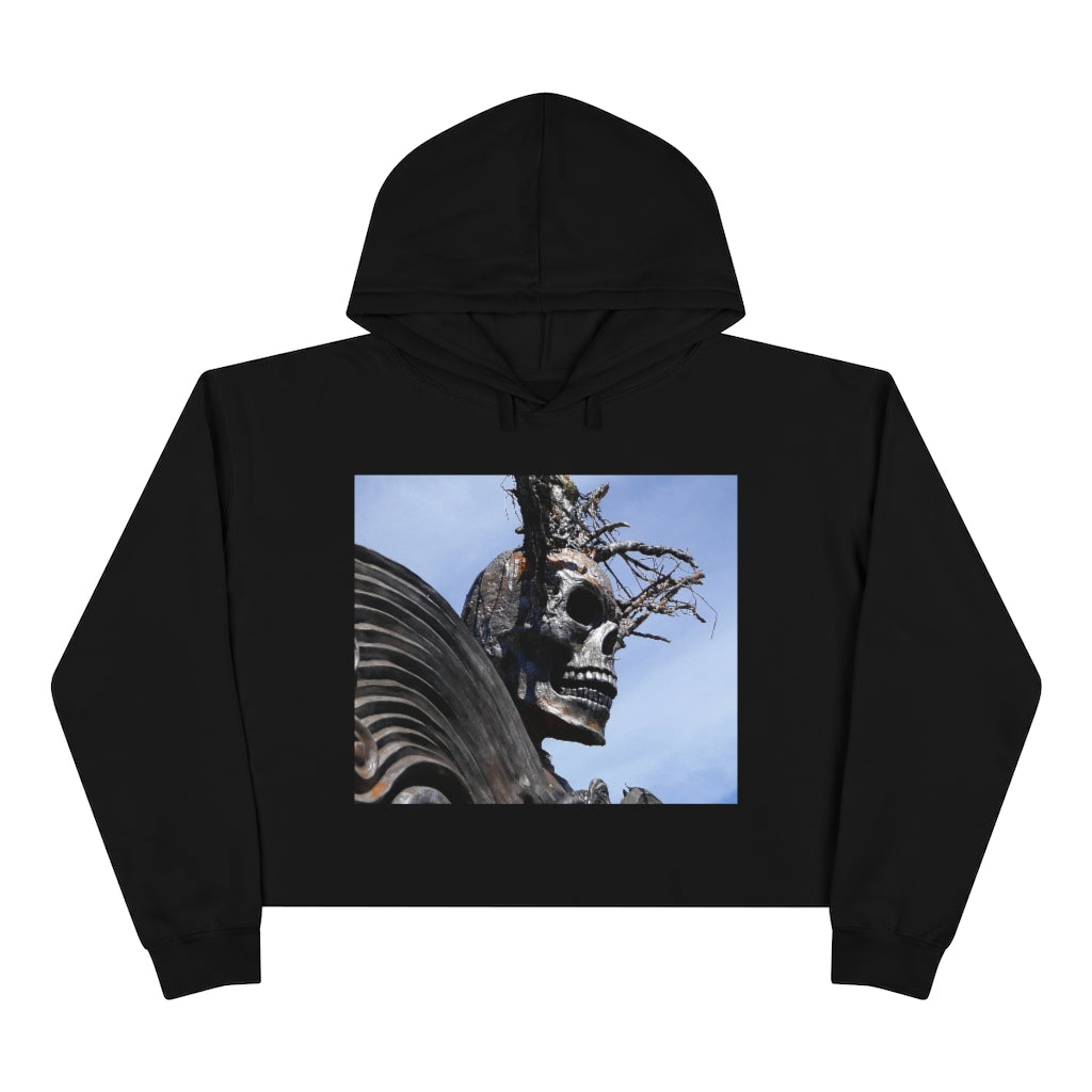 Skull Warrior - Crop Hoodie - Fry1Productions