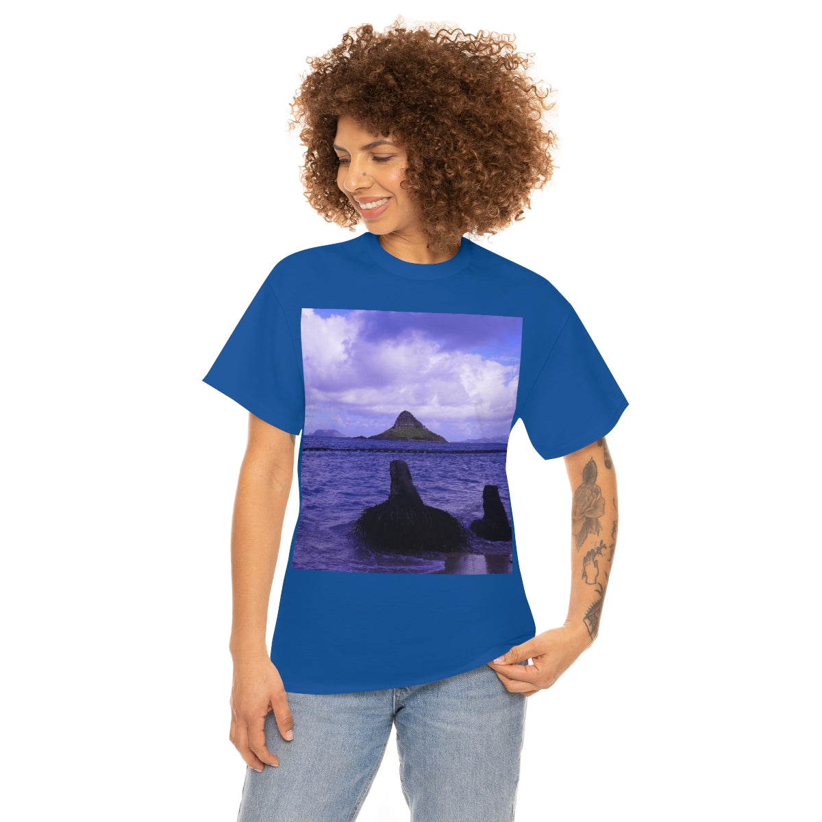 Wade To Chinaman's Hat - Unisex Heavy Cotton Tee - Fry1Productions